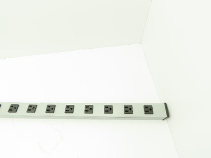 Wiremold UL404BD Plug-In Outlet Center 16 Outlet Power Strip 15A 120VAC 48"