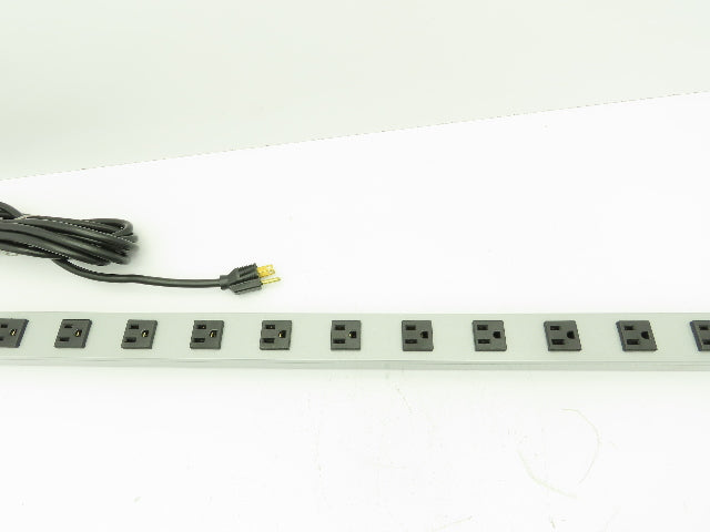 Wiremold UL404BD Plug-In Outlet Center 16 Outlet Power Strip 15A 120VAC 48"