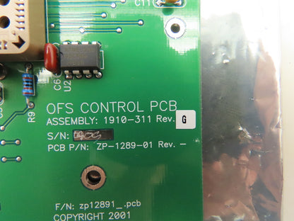 Optical Scientific 1910-311 OFS Control PCB Circuit Board Module Optical Sensor