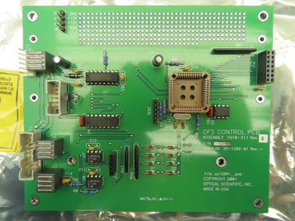 Optical Scientific 1910-311 OFS Control PCB Circuit Board Module Optical Sensor