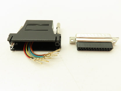 SPC 1597  DB25 Male to RJ45 Modular Telephone Adapter Connector  LOT OF 12