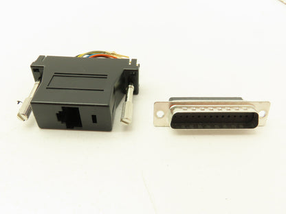 SPC 1597  DB25 Male to RJ45 Modular Telephone Adapter Connector  LOT OF 12