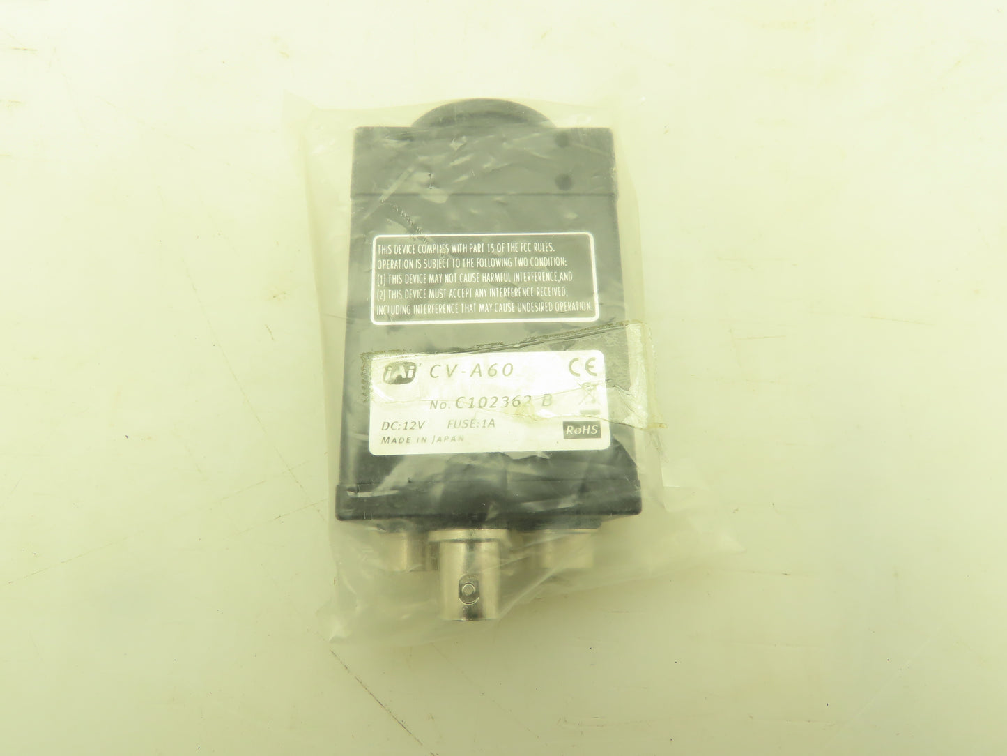 IAI CV-A60 Industrial Monochrome CCD Camera 12VDC