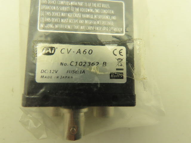 IAI CV-A60 Industrial Monochrome CCD Camera 12VDC
