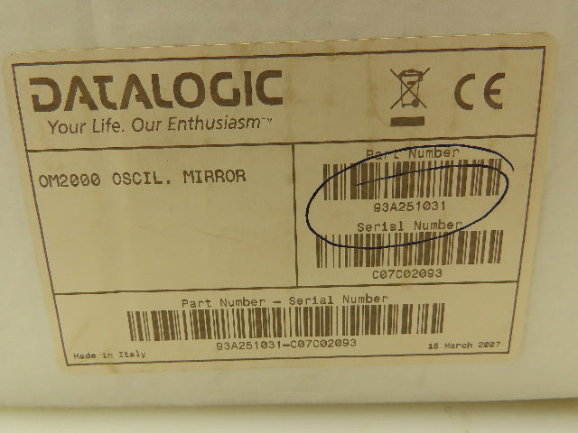 Datalogic OM2000N Oscillating Mirror for Laser Barcode Scanner