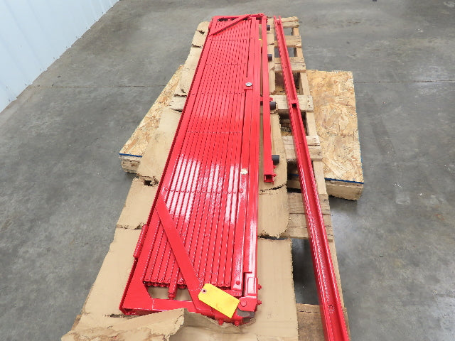 Acorn Wire Iron Works Security Folding Gate 7x7' Red Locking Heavy Duty No Key