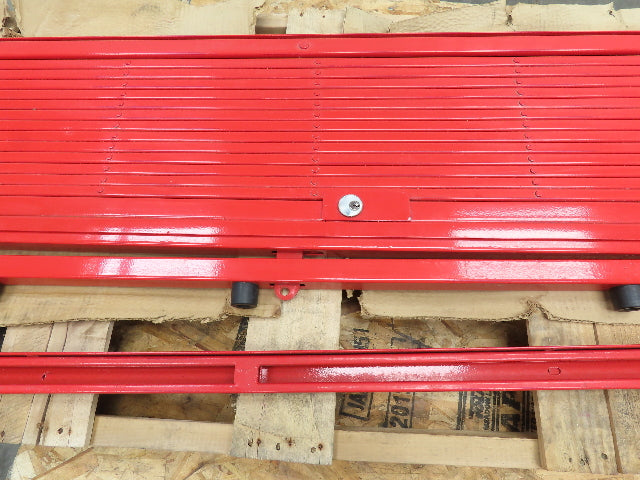 Acorn Wire Iron Works Security Folding Gate 7x7' Red Locking Heavy Duty No Key