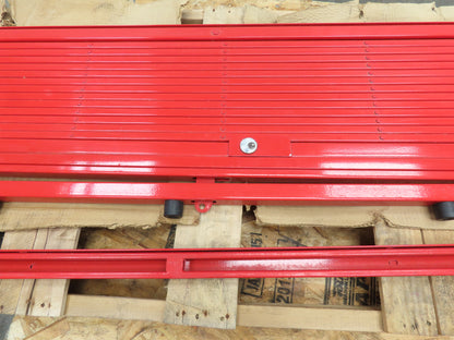 Acorn Wire Iron Works Security Folding Gate 7x7' Red Locking Heavy Duty No Key