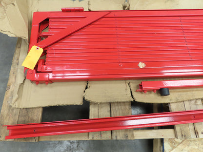 Acorn Wire Iron Works Security Folding Gate 7x7' Red Locking Heavy Duty No Key