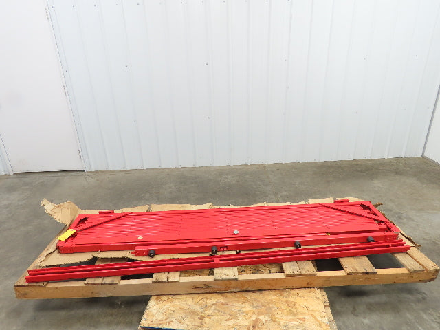 Acorn Wire Iron Works Security Folding Gate 7x7' Red Locking Heavy Duty No Key