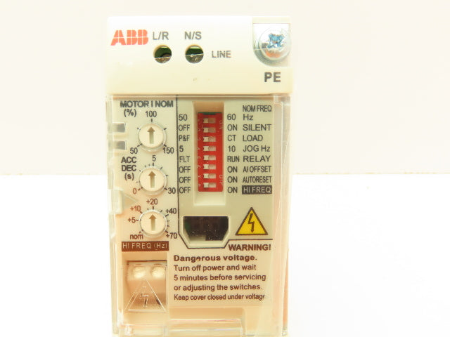 ABB ACS55-01N-01A4-2-U  AC Drive 0.18KW/ 0.25HP 0-250Hz  240VAC 1PH to 3PH