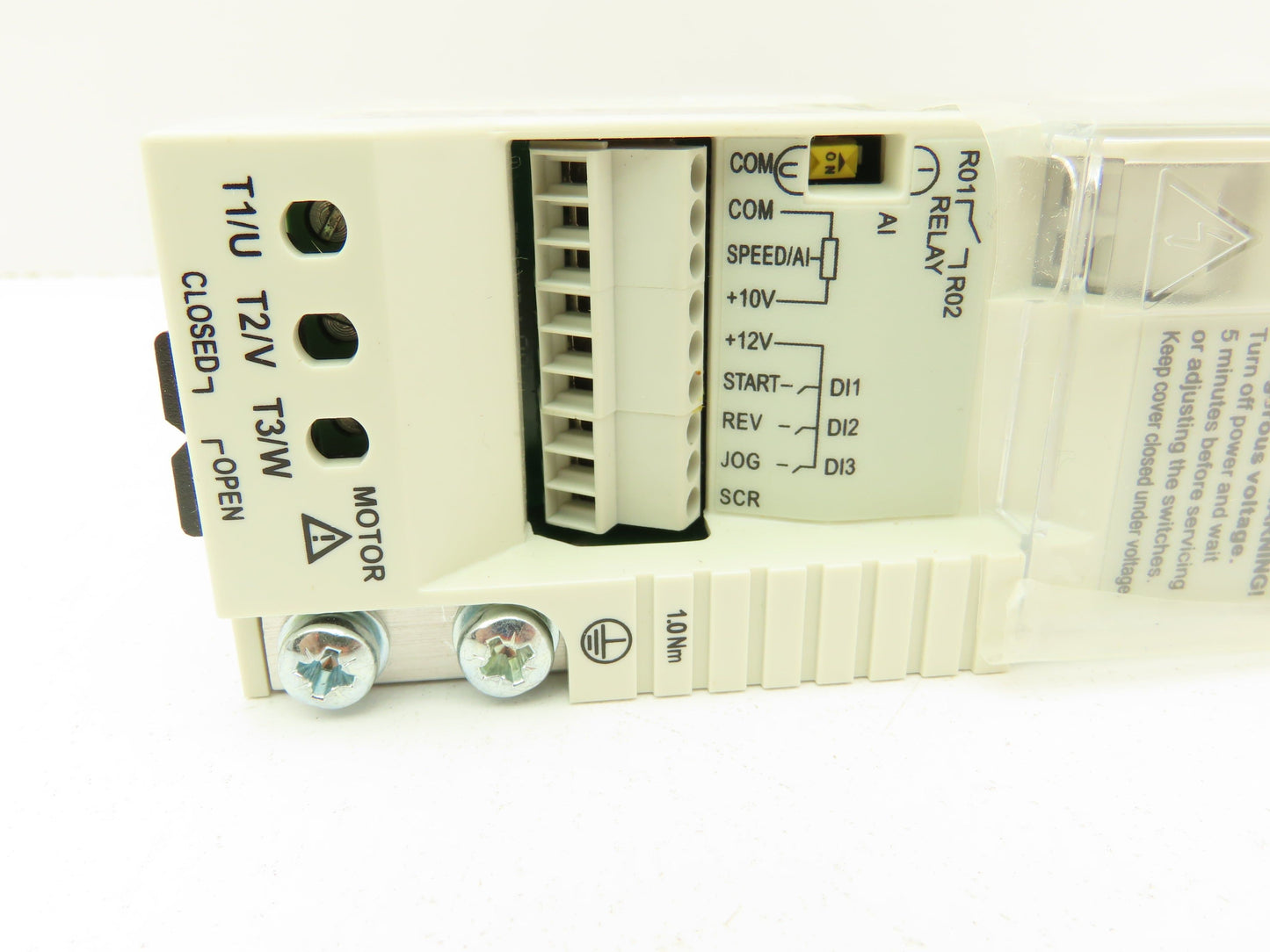 ABB ACS55-01N-01A4-2-U  AC Drive 0.18KW/ 0.25HP 0-250Hz  240VAC 1PH to 3PH