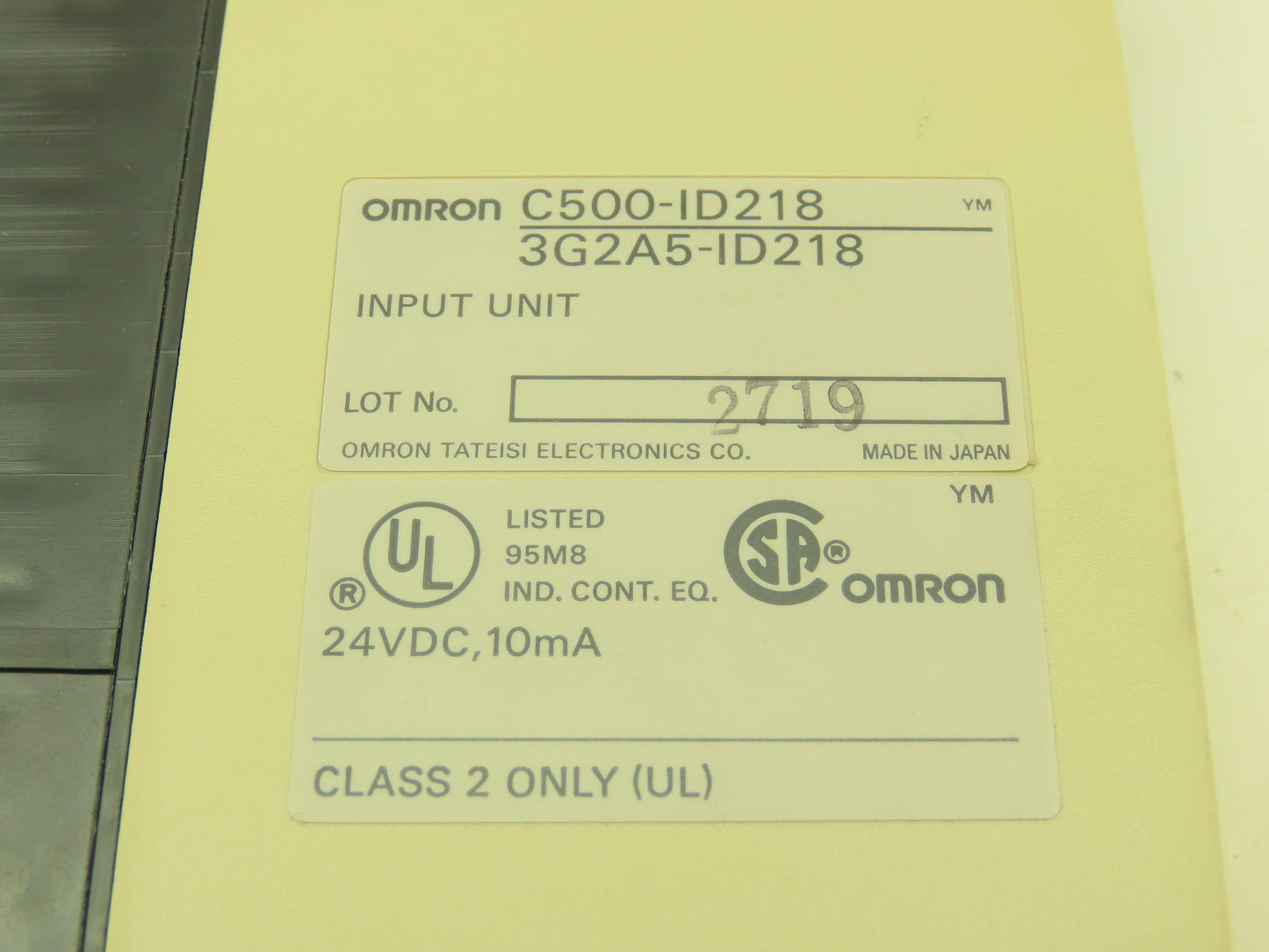Omron 3G2A5-ID218 C500-ID218 Input Unit Module 24VDC