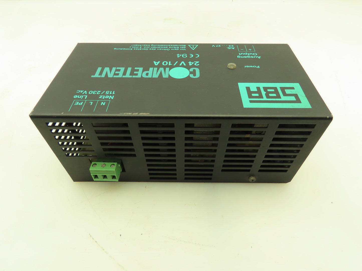 SBA Competent 149001-511015 Power Supply 24VDC 10A Output  115/230VAC Input