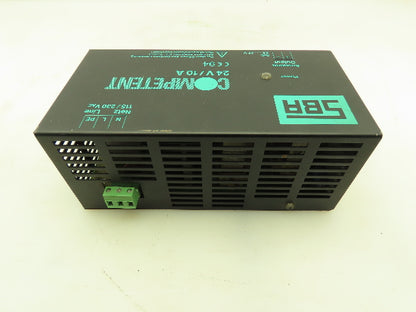SBA Competent 149001-511015 Power Supply 24VDC 10A Output  115/230VAC Input