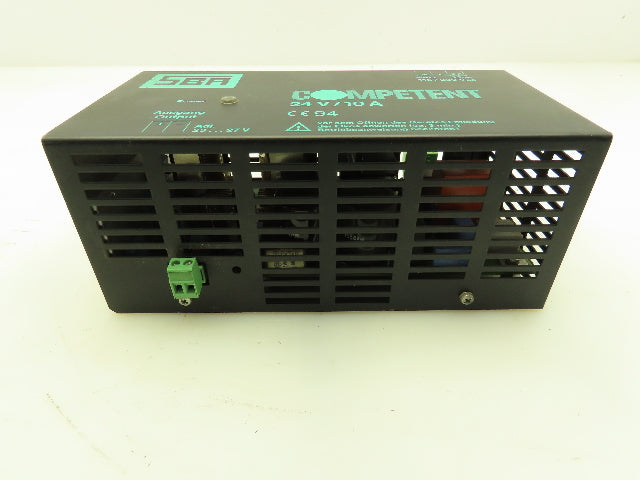 SBA Competent 149001-511015 Power Supply 24VDC 10A Output  115/230VAC Input
