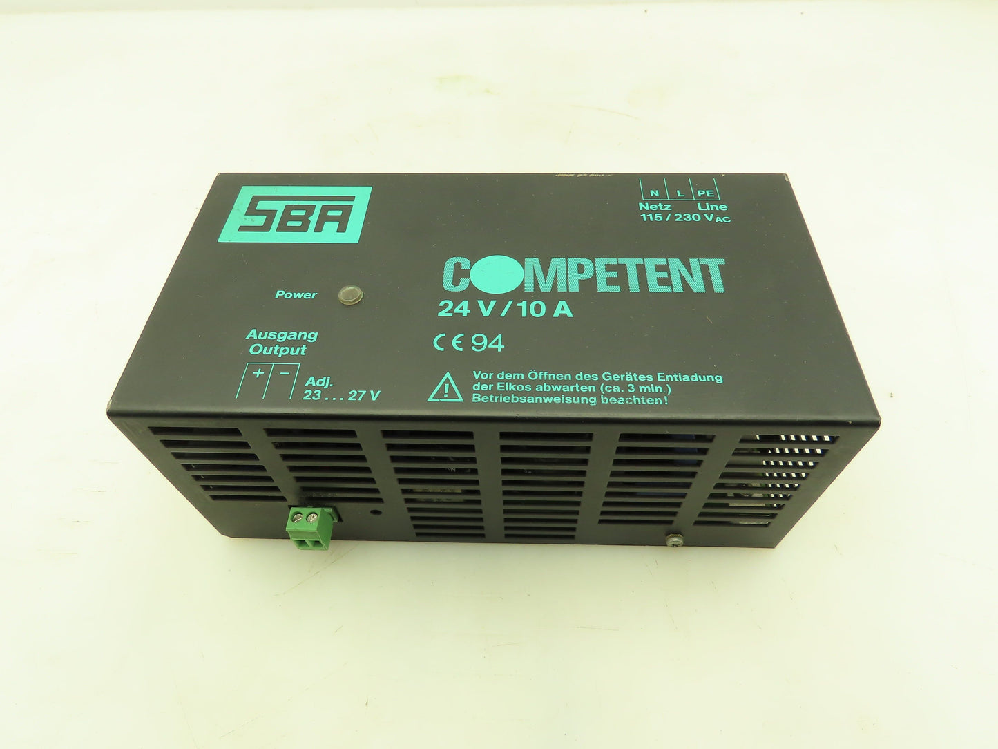 SBA Competent 149001-511015 Power Supply 24VDC 10A Output  115/230VAC Input