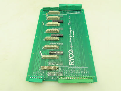 Ryco Graphic Mfg 161A-061-2 Backplane  8-Slot Card Rack Chassis Board