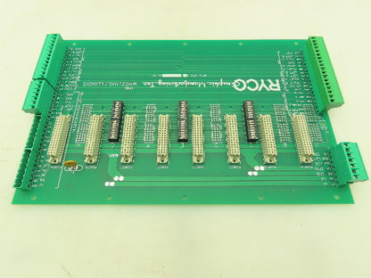 Ryco Graphic Mfg 161A-061-2 Backplane  8-Slot Card Rack Chassis Board