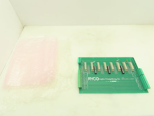 Ryco Graphic Mfg 161A-061-2 Backplane  8-Slot Card Rack Chassis Board