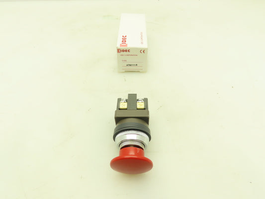 IDEC ATN2111-R Emergency E-Stop RED Push-Pull Pushbutton NO/NC