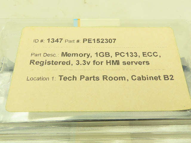 Edge PE152307 SDRAM 1GB Memory Card 133 MHz PC133 168-Pin DIMM