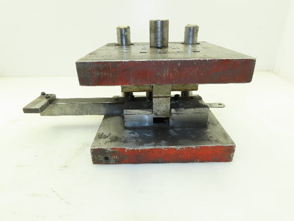 VEPW Punch Press Die Holder Shoe 5/8 x 1/8" 2 Post Flat Stock Handle 8x8"