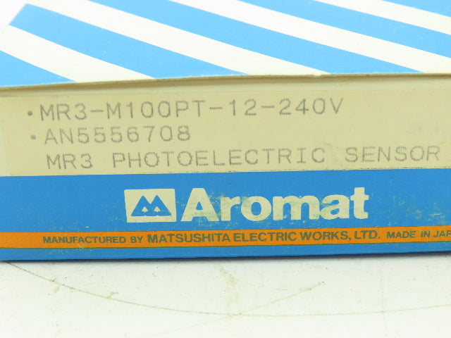 Aromat MR3-M100PT-12-240V Reflective Photoelectric Sensor Adj Range