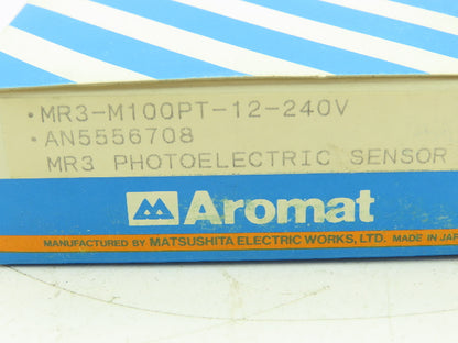 Aromat MR3-M100PT-12-240V Reflective Photoelectric Sensor Adj Range