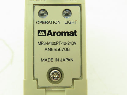 Aromat MR3-M100PT-12-240V Reflective Photoelectric Sensor Adj Range