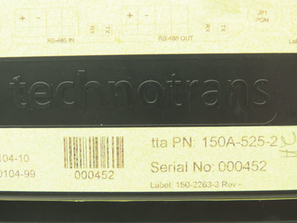 Technotrans 150A-525-2  ISC-16  PLC DIN Rail Communication Module 161A-080