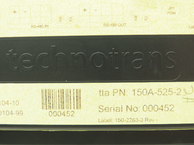 Technotrans 150A-525-2  ISC-16  PLC DIN Rail Communication Module 161A-080