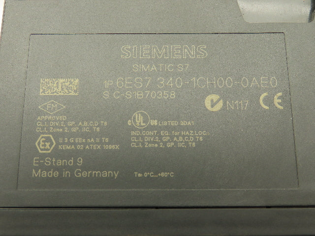 Siemens 6ES7-340-1CH00-0AE0 Simatic S7 PLC Comm Processor CP340 RS 422/485