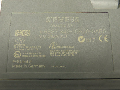 Siemens 6ES7-340-1CH00-0AE0 Simatic S7 PLC Comm Processor CP340 RS 422/485