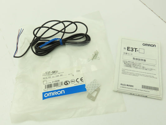 Omron E3T-SR31 2M Photoelectric Switch 12-24 VDC