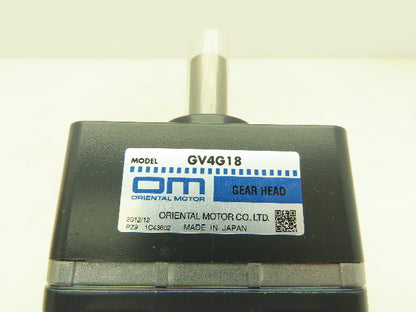 Oriental GV4G18 Induction Gearmotor 1/30Hp 25W 220/230V 3PH 18:1 Gearhead