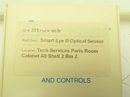 Tri-Tronics SE3R MARK III SMARTYEYE Sensor Red LED 12 to 24 VDC SE3RO4