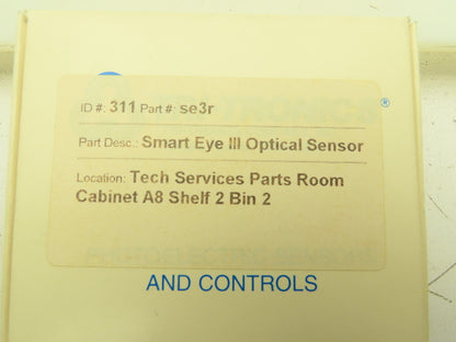 Tri-Tronics SE3R MARK III SMARTYEYE Sensor Red LED 12 to 24 VDC SE3RO4