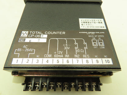Kyodo Denki CP-06M Kyodo Total Counter 85-264VAC Input