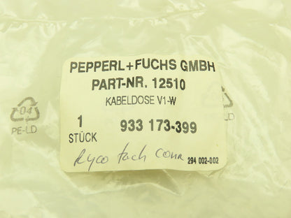 Pepperl+Fuchs 12510 933 173-399 GMBH 4 Wire Connector Plug Cable Socket Lot of 5