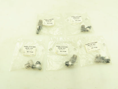 Pepperl+Fuchs 12510 933 173-399 GMBH 4 Wire Connector Plug Cable Socket Lot of 5