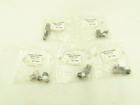Pepperl+Fuchs 12510 933 173-399 GMBH 4 Wire Connector Plug Cable Socket Lot of 5
