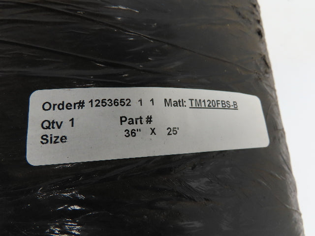 Habasit TM120FBS-B Poly Fabric Top 1-Ply Conveyor Belt Flame Retardant 36" x 25'