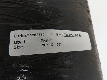 Habasit TM120FBS-B Poly Fabric Top 1-Ply Conveyor Belt Flame Retardant 36" x 25'