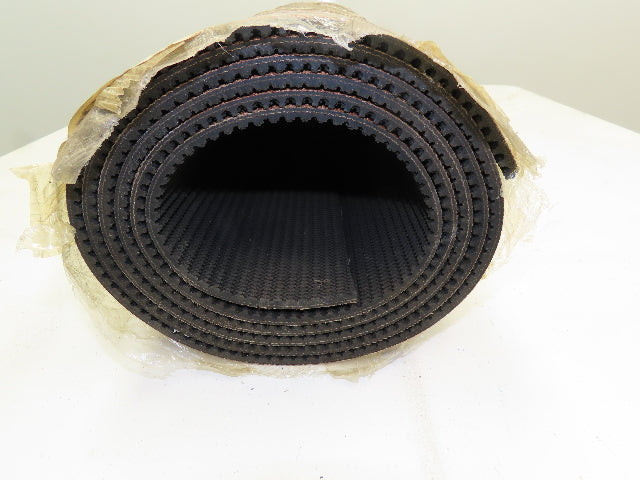 Akron B2150-RT Black Rubber Rough Grip Top 2-Ply Incline Conveyor Belt 36"x 10'