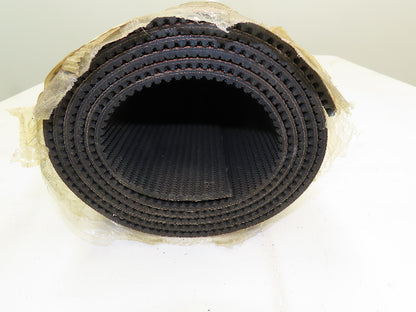 Akron B2150-RT Black Rubber Rough Grip Top 2-Ply Incline Conveyor Belt 36"x 10'