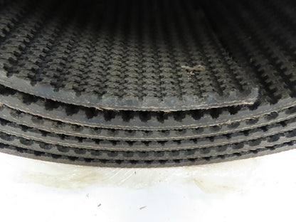 Akron B2150-RT Black Rubber Rough Grip Top 2-Ply Incline Conveyor Belt 36"x 10'