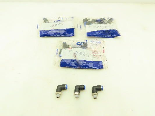 CDC Elbow Quick Connect 8mm x 1/8" NPT Push Connect Air Fitting Lot of 30