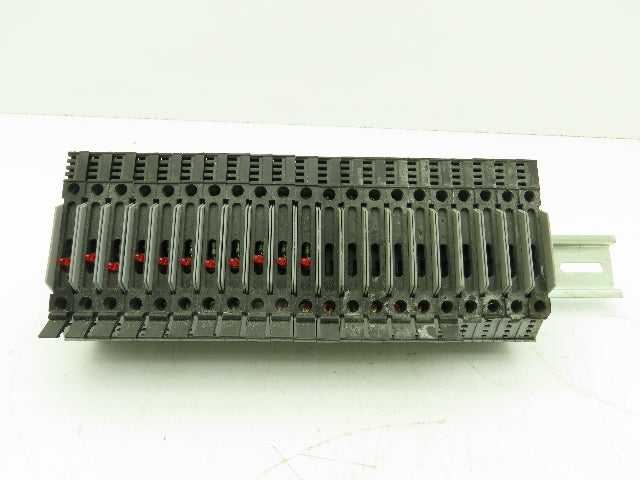 Morsettitalia Euro S10-5 Fuse Holder Din Rail Mount 11 Red Indicator Lot of 21