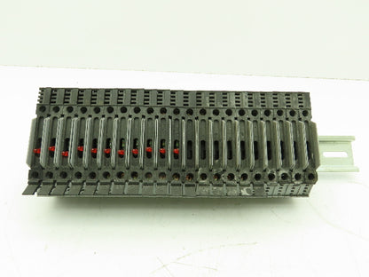 Morsettitalia Euro S10-5 Fuse Holder Din Rail Mount 11 Red Indicator Lot of 21